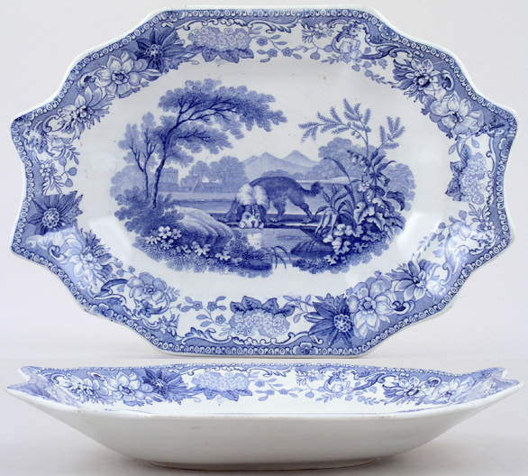 Dish dessert The Dog and The Shadow c1838